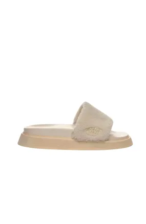 1918 Slide Platform Faux-Fur Beige Lt Eggshell 1918 Slide Platform Faux-Fur Beige Lt Eggshell