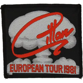 1981 European Tour Woven Patch 1981 European Tour Woven Patch