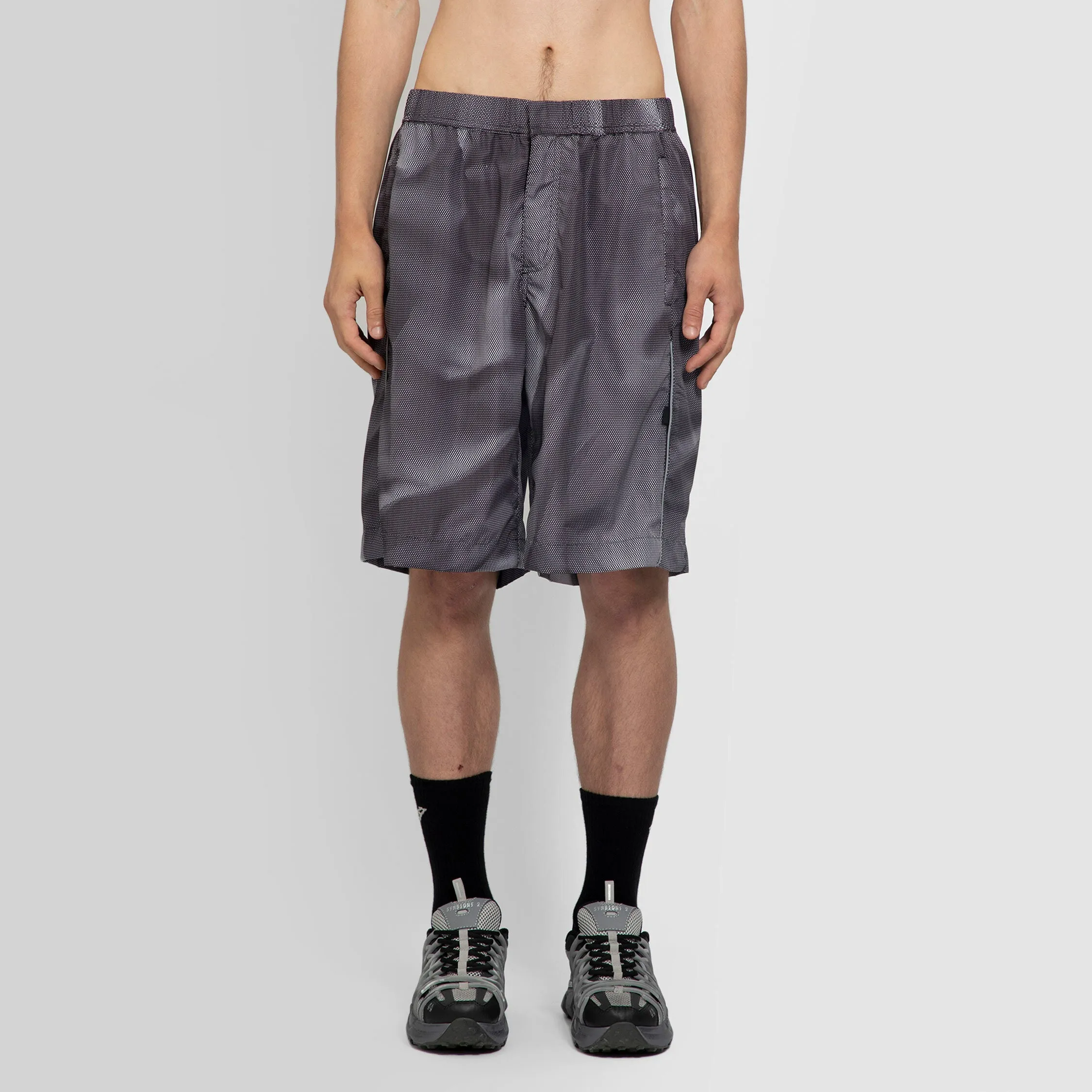 44 LABEL GROUP MAN GREY SHORTS & SKIRTS