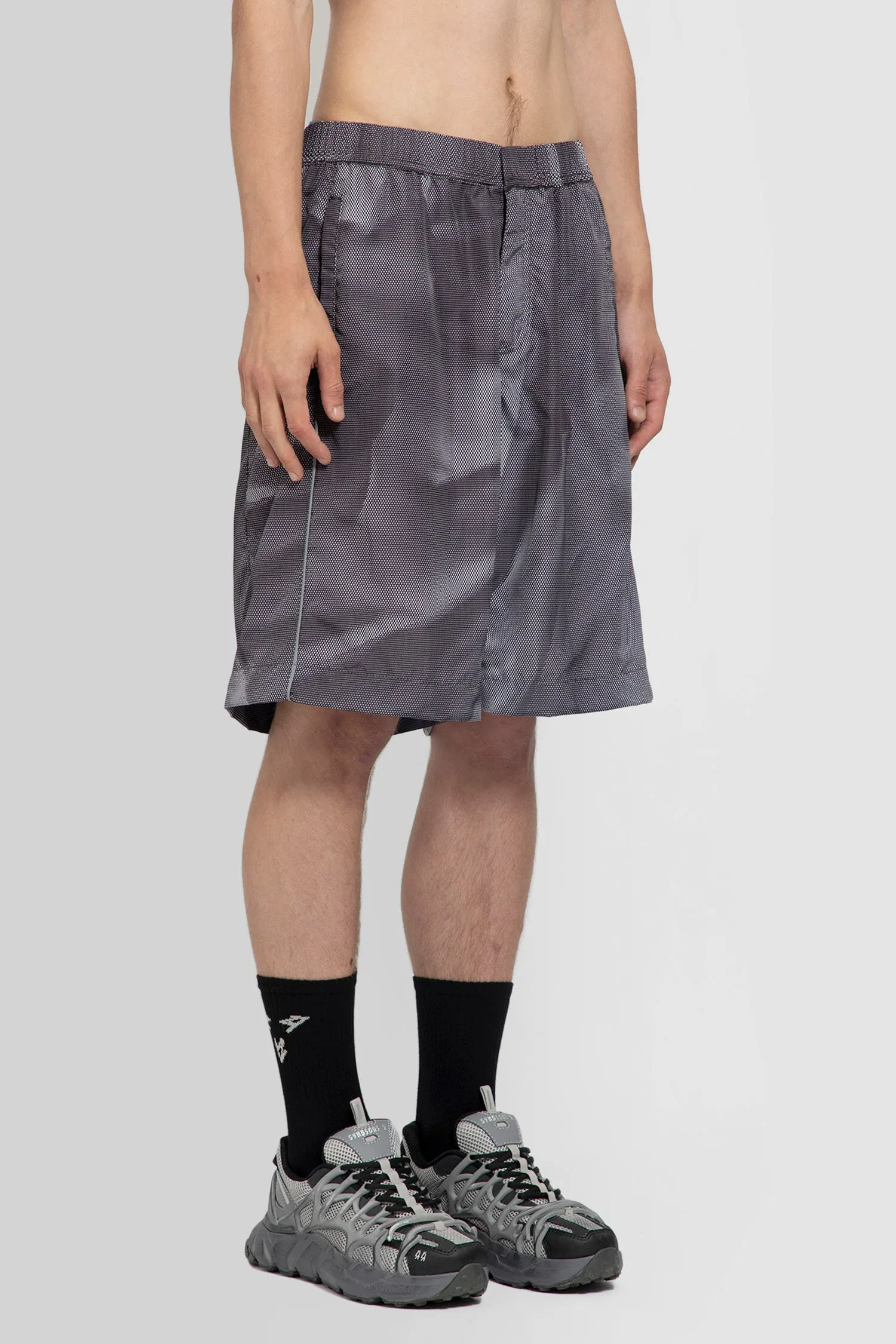44 LABEL GROUP MAN GREY SHORTS & SKIRTS