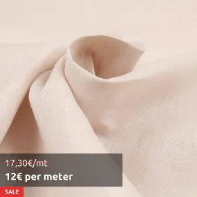 7 Mts - Premium Light-Weight Linen - Piece Dyed (Beige) - OFFER: 12€/MT 7 Mts - Premium Light-Weight Linen - Piece Dyed (Beige) - OFFER: 12€/MT