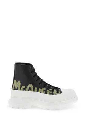 Alexander Mcqueen 'tread Slick Graffiti' Ankle Boots (Size - 42) Alexander Mcqueen 'tread Slick Graffiti' Ankle Boots (Size - 42)