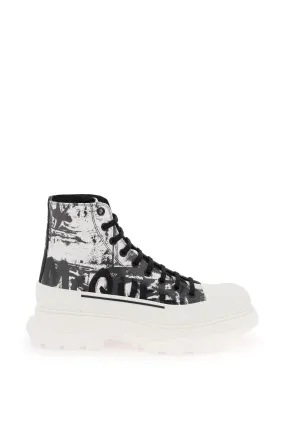 ALEXANDER MCQUEEN 'tread slick graffiti' ankle boots ALEXANDER MCQUEEN 'tread slick graffiti' ankle boots