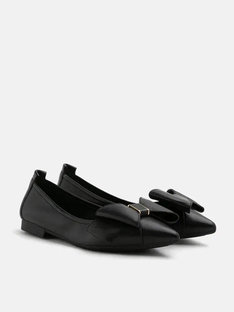 Alicia Bow Point-Toe Flats