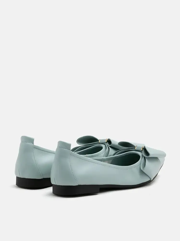 Alicia Bow Point-Toe Flats