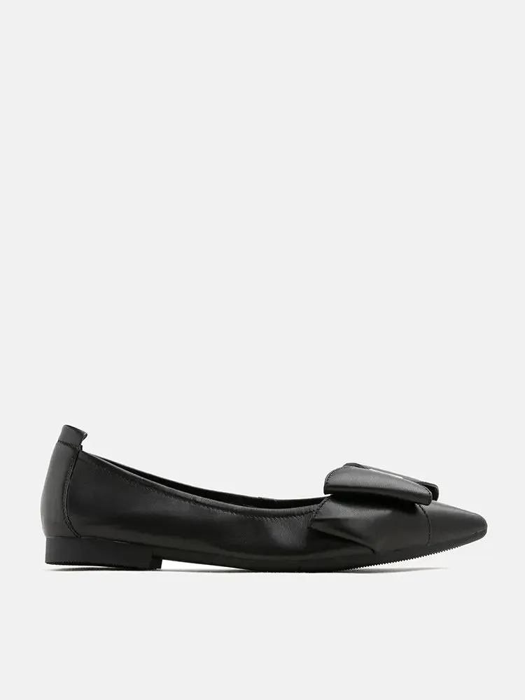 Alicia Bow Point-Toe Flats