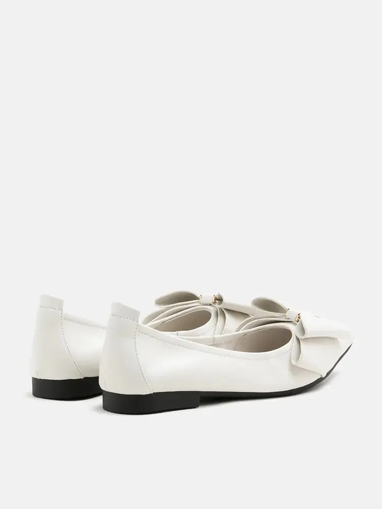 Alicia Bow Point-Toe Flats