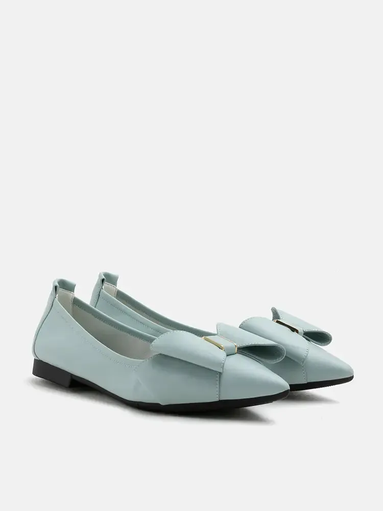 Alicia Bow Point-Toe Flats