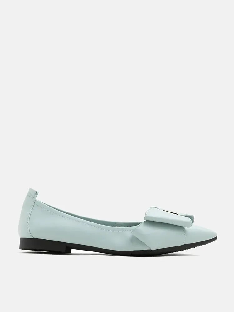 Alicia Bow Point-Toe Flats