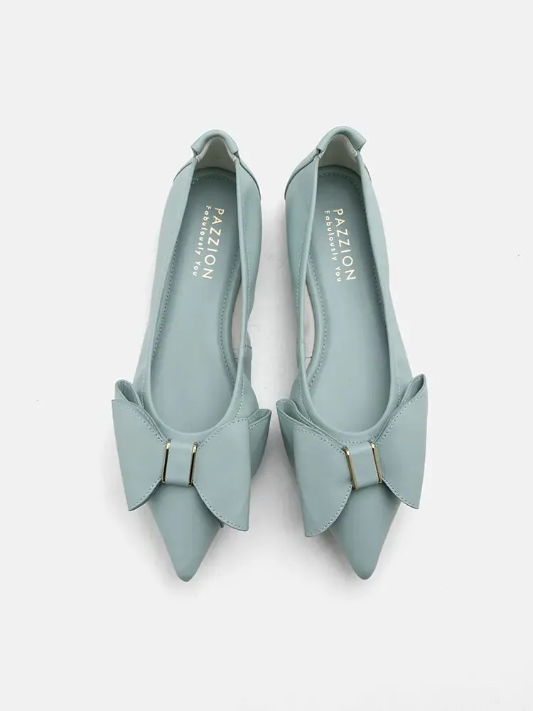 Alicia Bow Point-Toe Flats