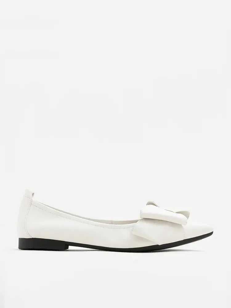 Alicia Bow Point-Toe Flats