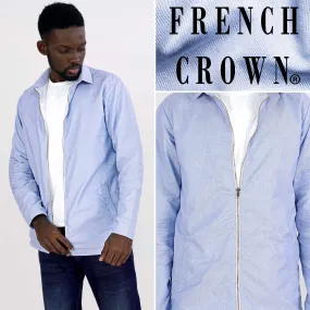 Amethyst Blue Royal Oxford Bomber Jacket Amethyst Blue Royal Oxford Bomber Jacket