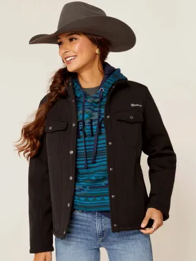 Ariat 10046445 Womens Berber Back Softshell Jacket Black Ariat 10046445 Womens Berber Back Softshell Jacket Black