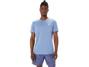 Asics Silver SS Top Mens Denim Blue Asics Silver SS Top Mens Denim Blue