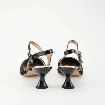 Azura Delicate Sandals - Black