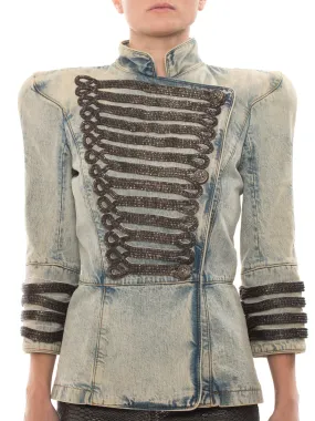 Balmain Military Denim Jacket Balmain Military Denim Jacket