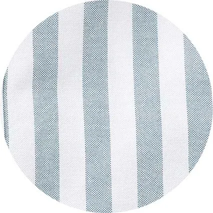 Blue White Variegated Stripe Oxford Shirt