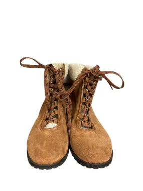 Boots Ankle Flats By Crown And Ivy In Brown, Size: 7.5 Boots Ankle Flats By Crown And Ivy In Brown, Size: 7.5