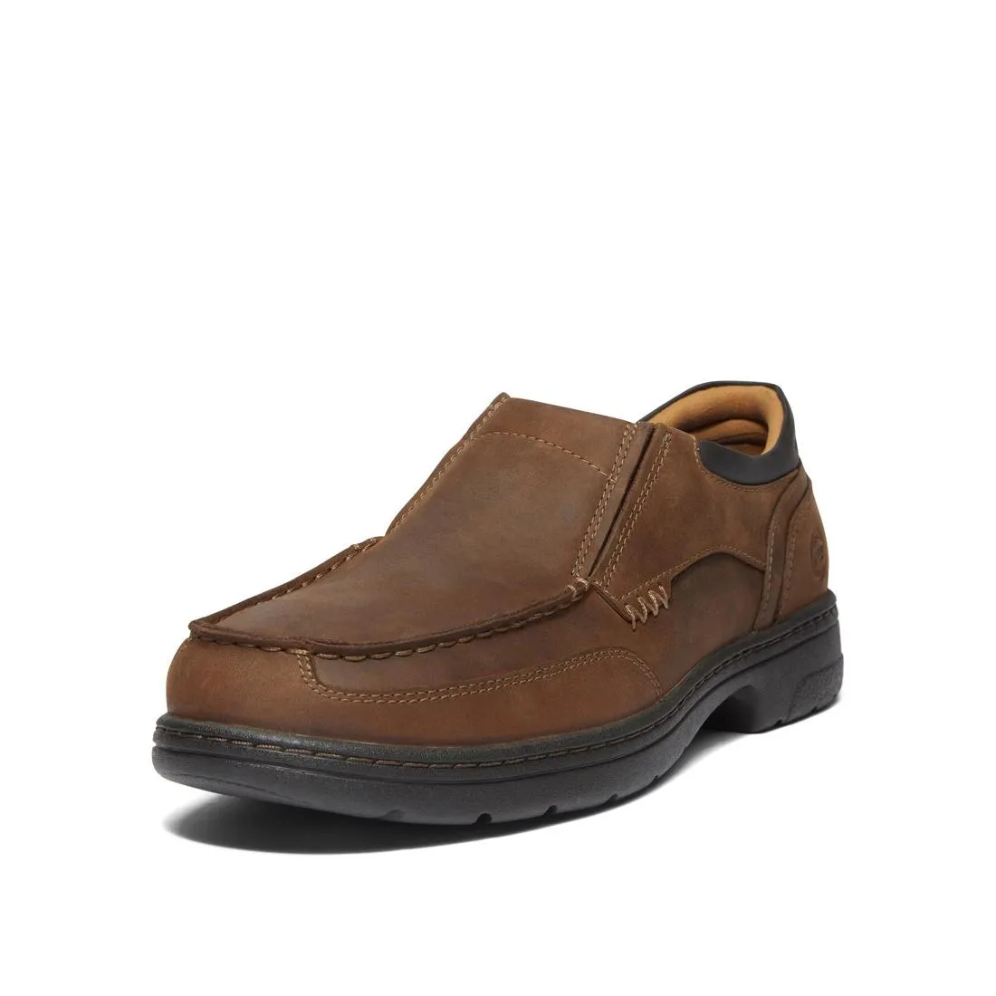 Branston Alloy-Toe Moc Toe Slip-On Work Shoe Brown