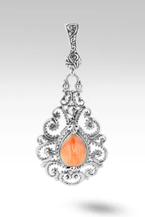 Bring About Peace Pendant™ in Orange Spiny Oyster Bring About Peace Pendant™ in Orange Spiny Oyster