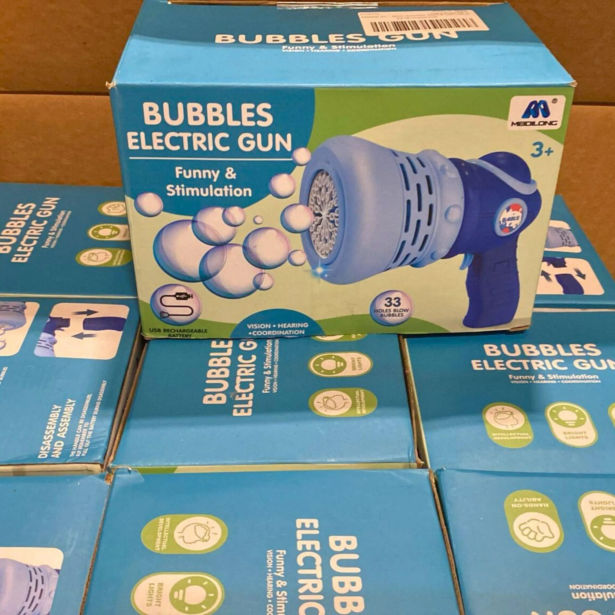 Bubbles Electric Gun  Funny & Stimulation Ages 3  (50 Pcs Lot)