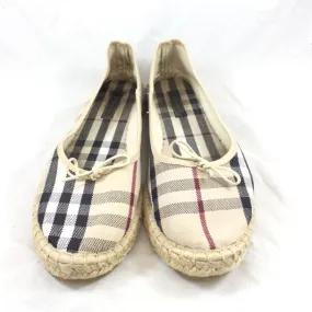 Burberry Nova Check Espadrille Flats. Size 39 Burberry Nova Check Espadrille Flats. Size 39