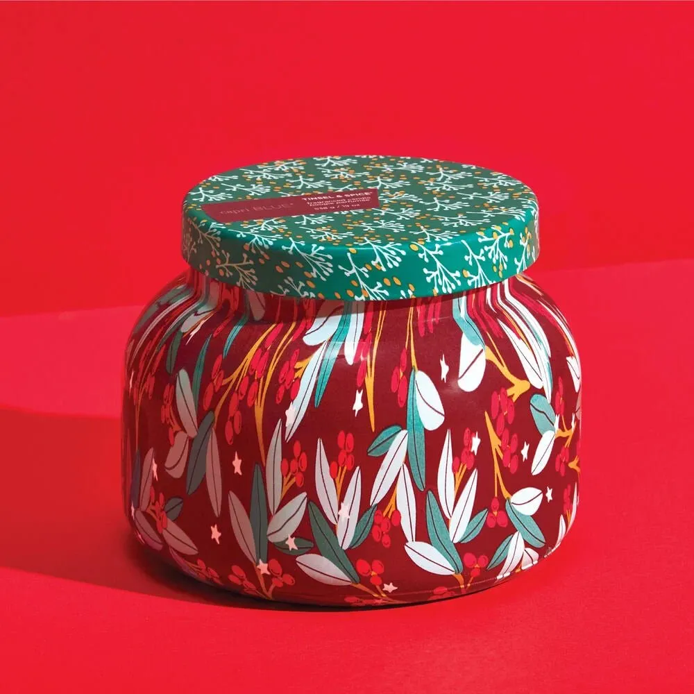 Capri Blue: Pattern Play Jar in Tinsel & Spice 19oz