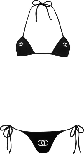 Chanel Spring 1996 Runway Logo Bikini Chanel Spring 1996 Runway Logo Bikini