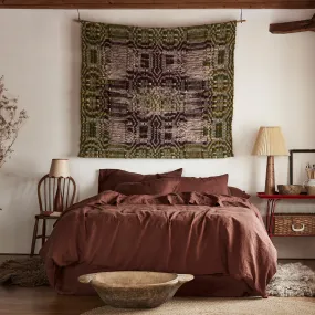 Chestnut Brown 100% Linen Duvet Cover Chestnut Brown 100% Linen Duvet Cover