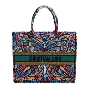Christian Dior Embroidered Butterfly Booktote Christian Dior Embroidered Butterfly Booktote