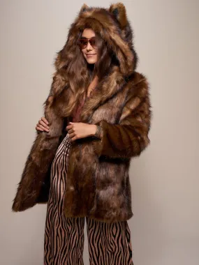 Classic Tawny Wolf Faux Fur SpiritHoods Coat Classic Tawny Wolf Faux Fur SpiritHoods Coat