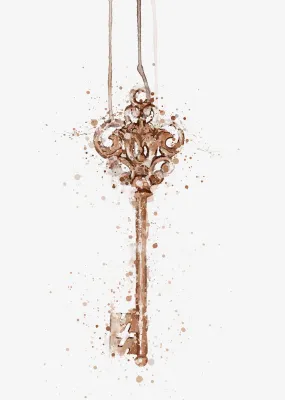 Copper Key Wall Art Print Copper Key Wall Art Print