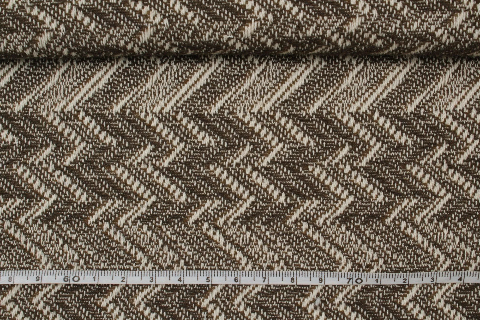 Cotton Chevron Brown