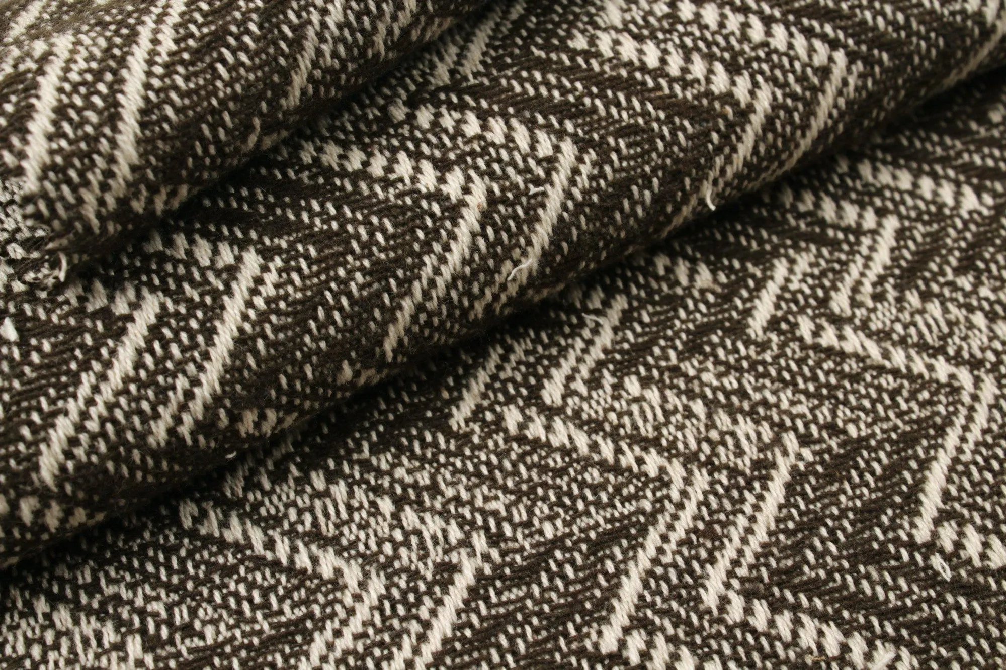 Cotton Chevron Brown