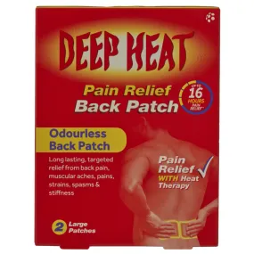 Deep Heat Pain Relief Back Patch 2s Deep Heat Pain Relief Back Patch 2s