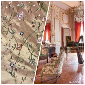 Designer 100% Silk Taffeta Interior Design Fabric - Rose Gold Iridescent Designer 100% Silk Taffeta Interior Design Fabric - Rose Gold Iridescent