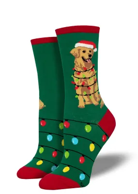Dog Gone Christmas Lights Women's Socks Dog Gone Christmas Lights Women's Socks