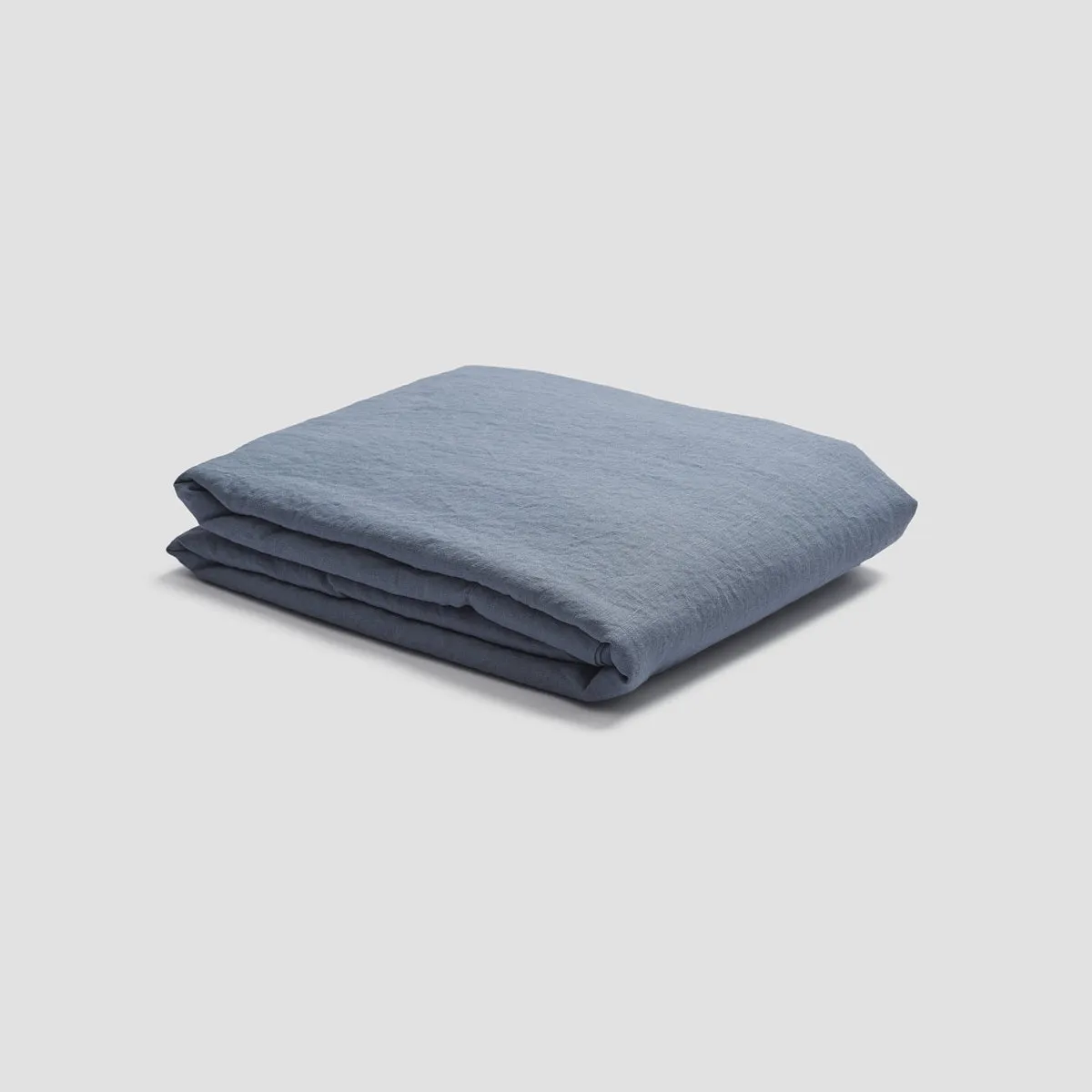 Dusk Blue 100% Linen Flat Sheet