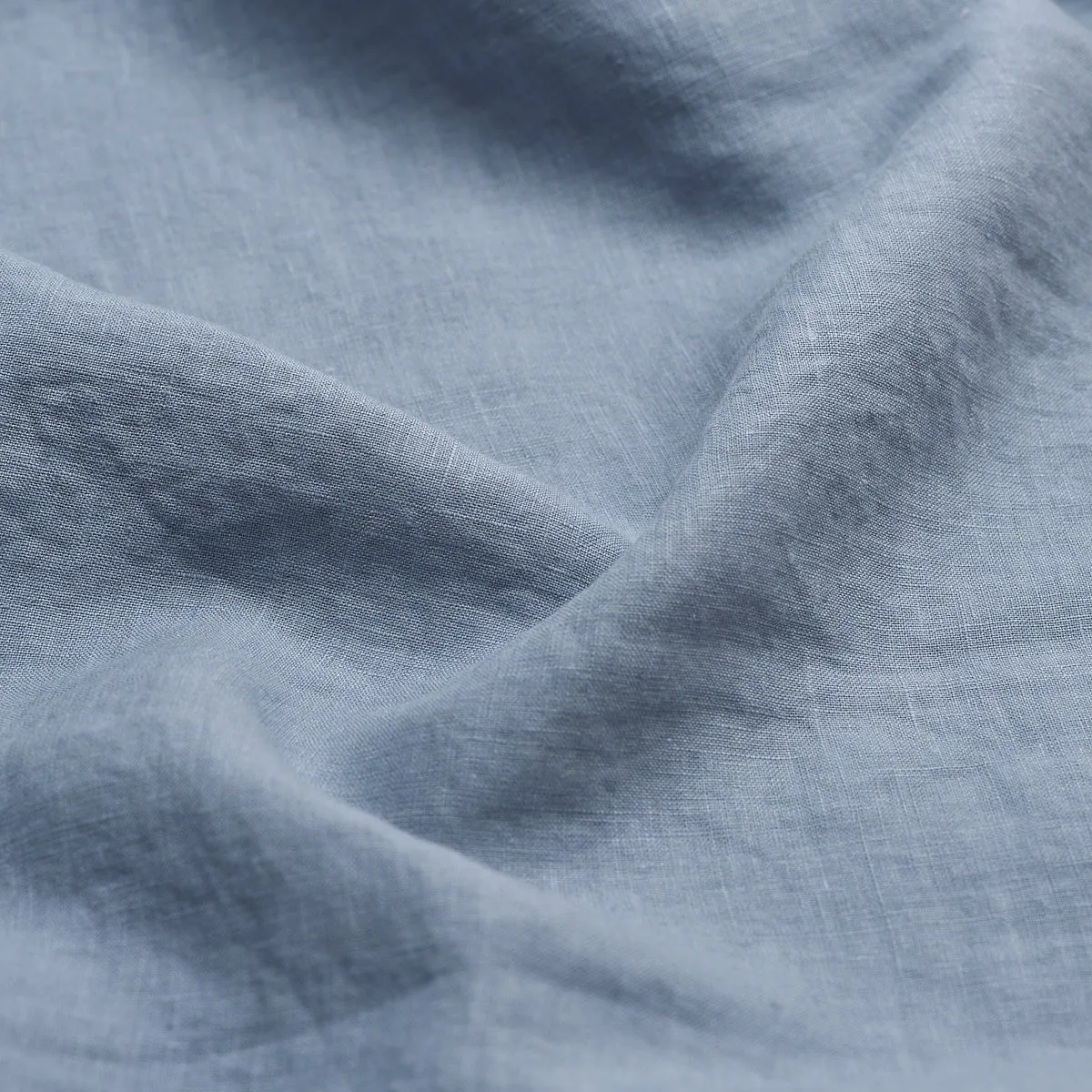 Dusk Blue 100% Linen Flat Sheet