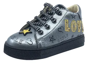 Falcotto Boy's and Girl's Toddler Pete Flash Star Sneaker Tennis Shoes, Silver (Acciaio) Falcotto Boy's and Girl's Toddler Pete Flash Star Sneaker Tennis Shoes, Silver (Acciaio)
