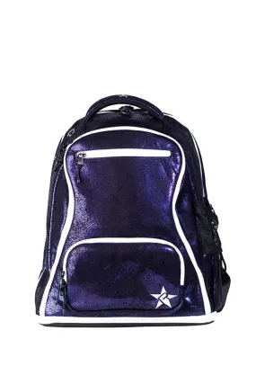 Faux Suede in Midnight Magic Rebel Baby Dream Bag with White Zipper Faux Suede in Midnight Magic Rebel Baby Dream Bag with White Zipper