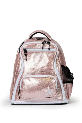 Faux Suede in Pink Champagne Rebel Baby Dream Bag with White Zipper Faux Suede in Pink Champagne Rebel Baby Dream Bag with White Zipper