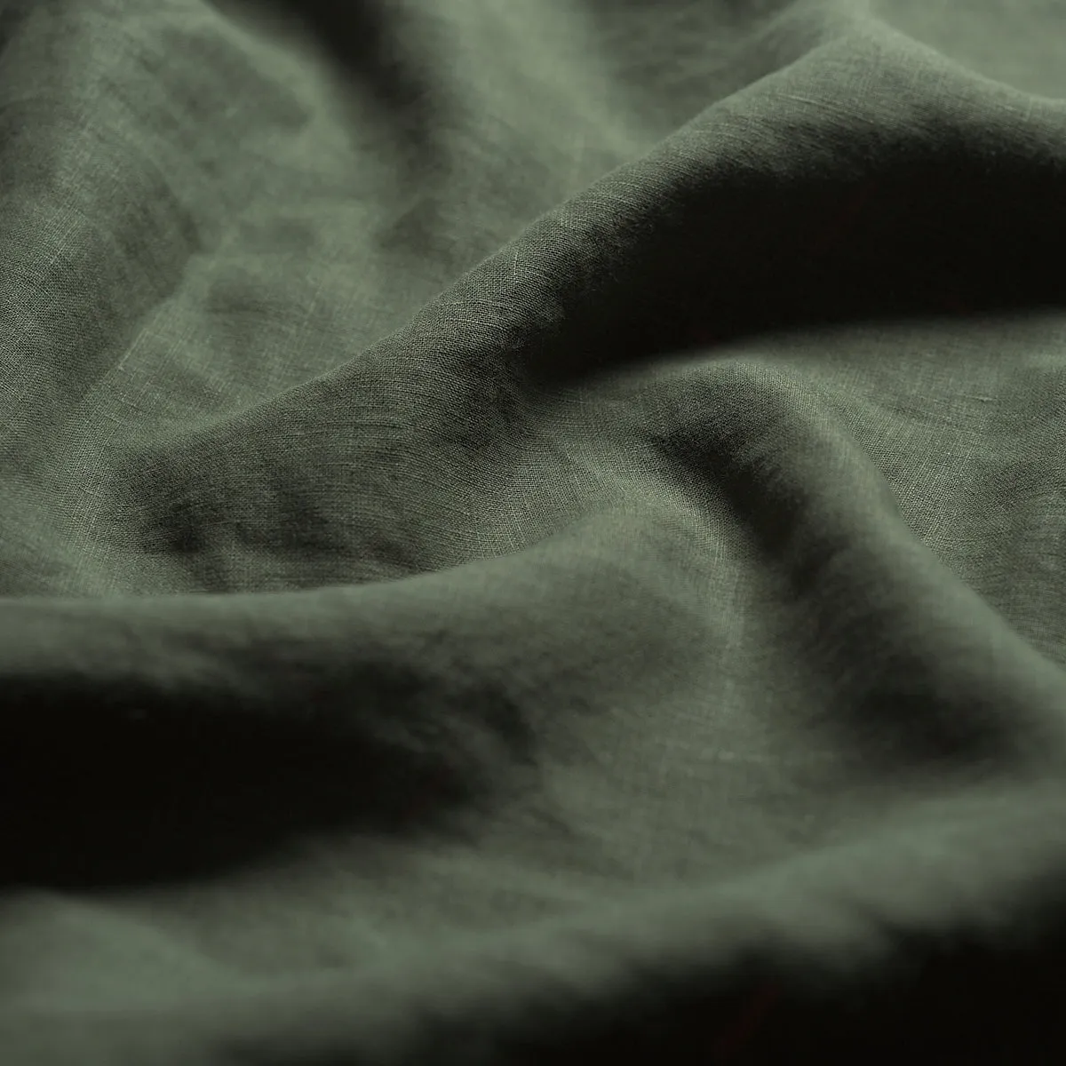 Fern Green 100% Linen Duvet Cover