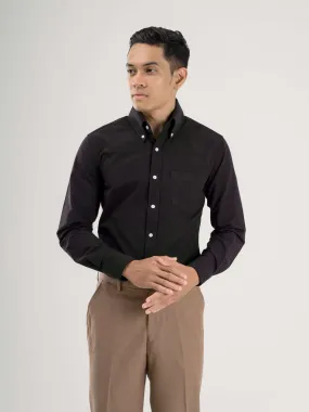 Formal Shirt - Black Oxford Button-Down Collar Formal Shirt - Black Oxford Button-Down Collar