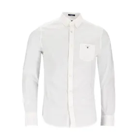 Gant Oxford Plain Reg White LS Shirt Gant Oxford Plain Reg White LS Shirt