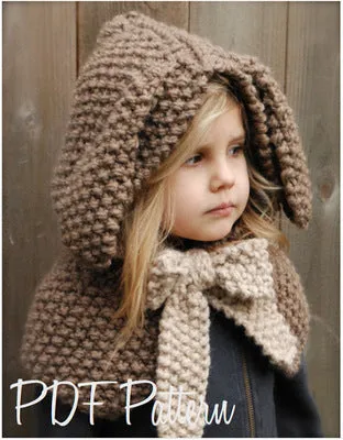 Girls Winter Scarf-Hat Handmade