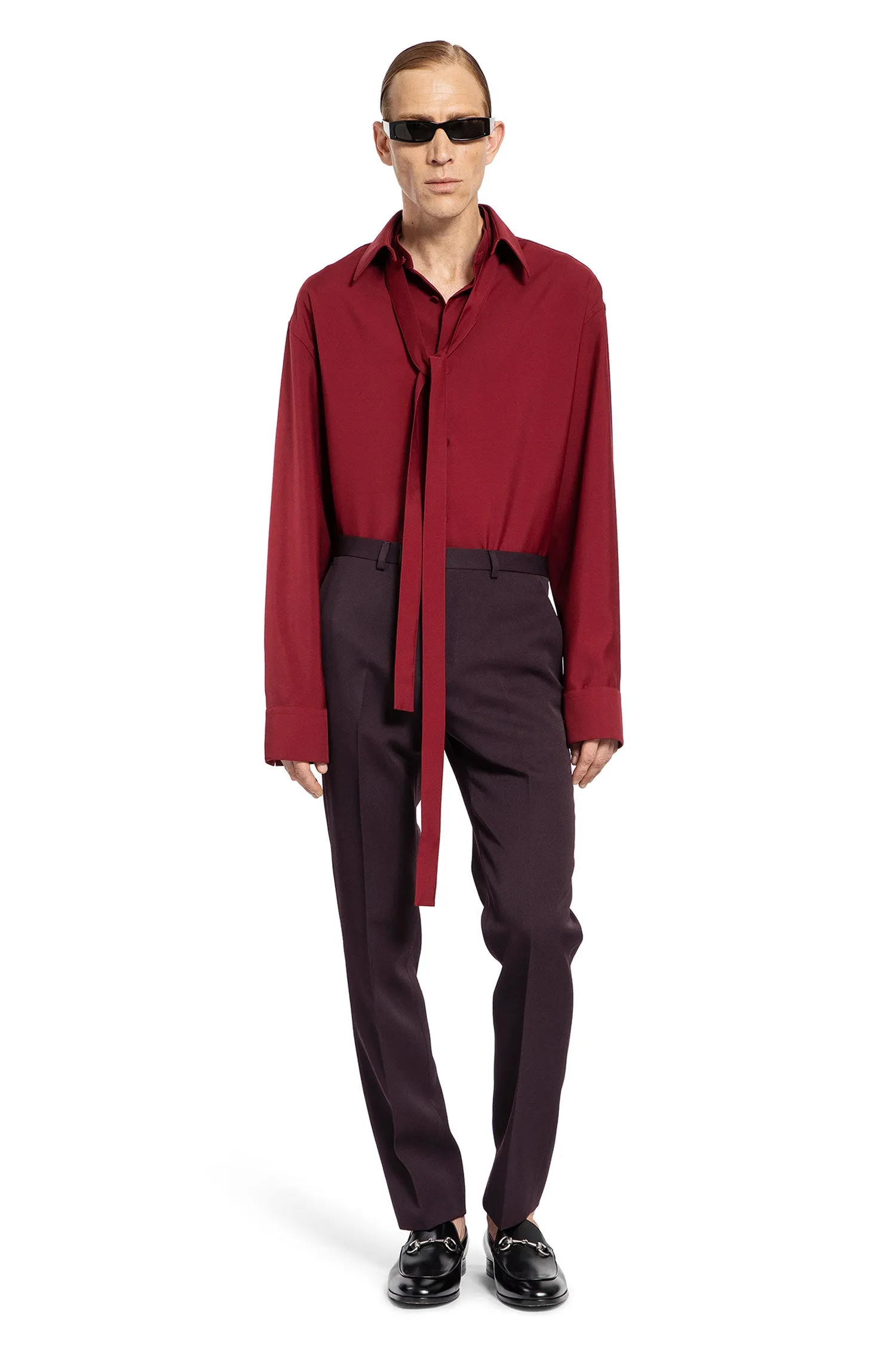 GUCCI MAN RED TROUSERS