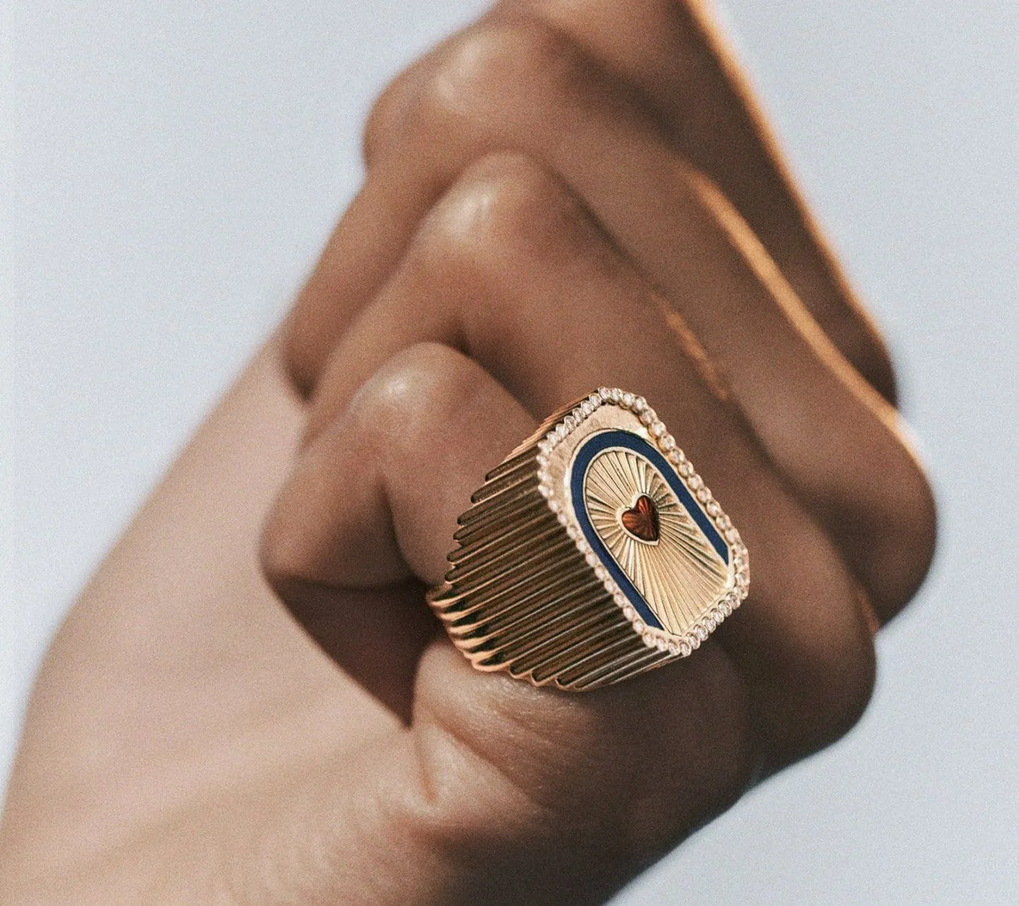 Heart mini scap ring