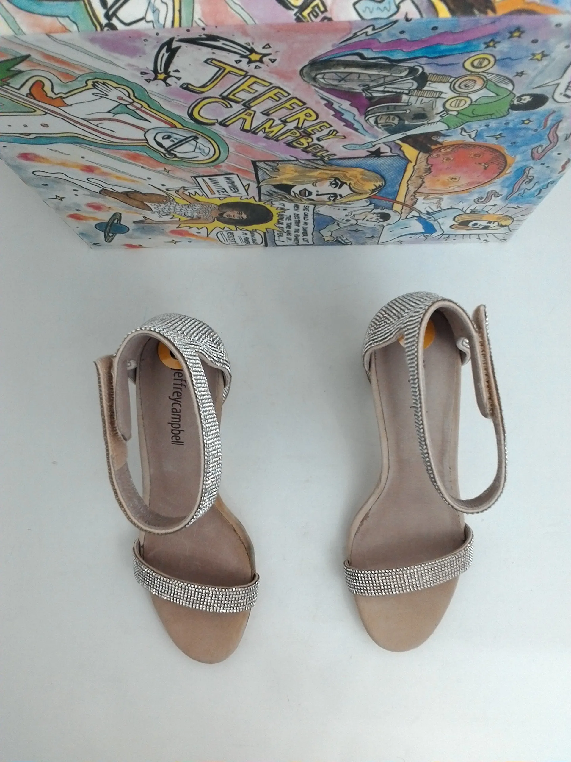 Jeffrey Campbell Women's Laura-JS Heeled Sandal Size 6