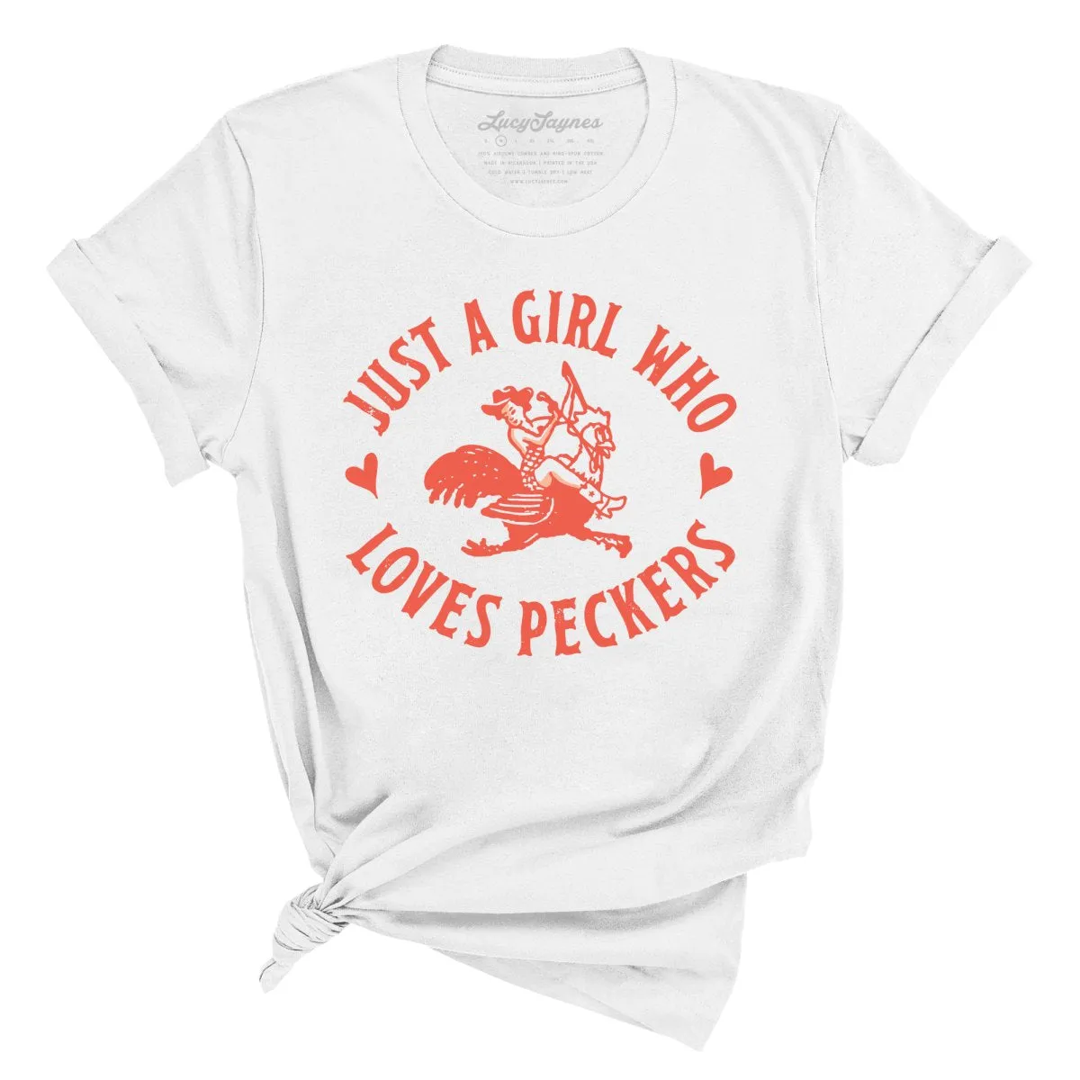 Just a Girl Who Loves Peckers Tee